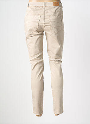 Pantalon slim stretch taille normale beige CREAM femme