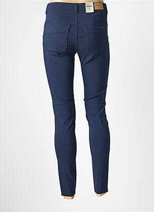Pantalon slim tissage popeline taille normale bleu CREAM femme