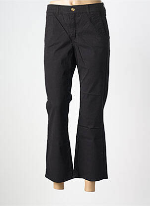Pantalon 7/8 stretch taille normale noir HAPPY femme