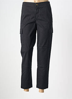 Pantalon chino tissage popeline taille normale noir FIVE femme