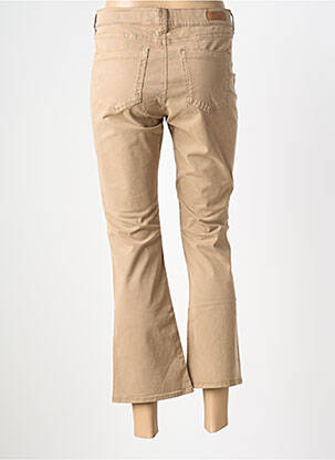 Pantalon 7/8 stretch taille normale marron HAPPY femme