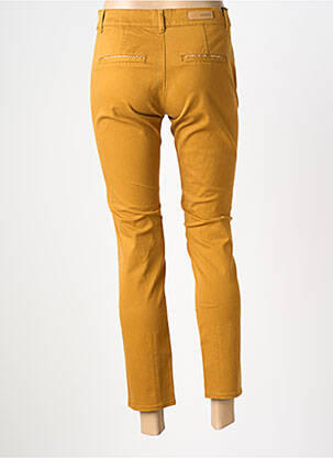 Pantalon 7/8 stretch taille normale orange HAPPY femme
