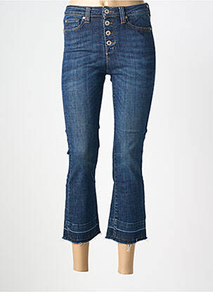 Pantacourt stretch taille normale bleu DENIM STUDIO femme