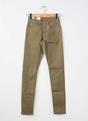 Pantalon slim stretch taille normale vert CREAM femme