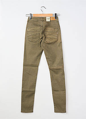 Pantalon slim stretch taille normale vert CREAM femme