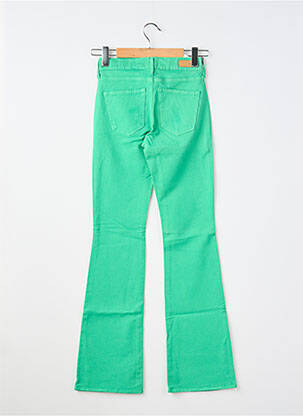 Pantalon flare stretch taille normale vert HAPPY femme