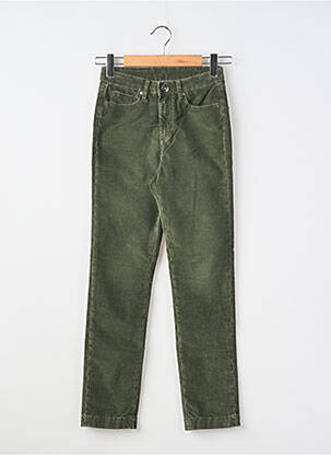 Pantalon slim stretch taille normale vert DENIM STUDIO femme