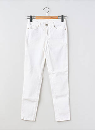 Pantalon slim stretch taille normale blanc DENIM STUDIO femme