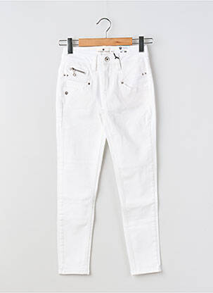 Pantalon slim stretch taille normale blanc FREEMAN T.PORTER femme