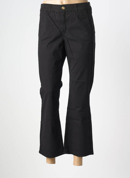 Pantalon 7/8 stretch taille normale noir HAPPY femme
