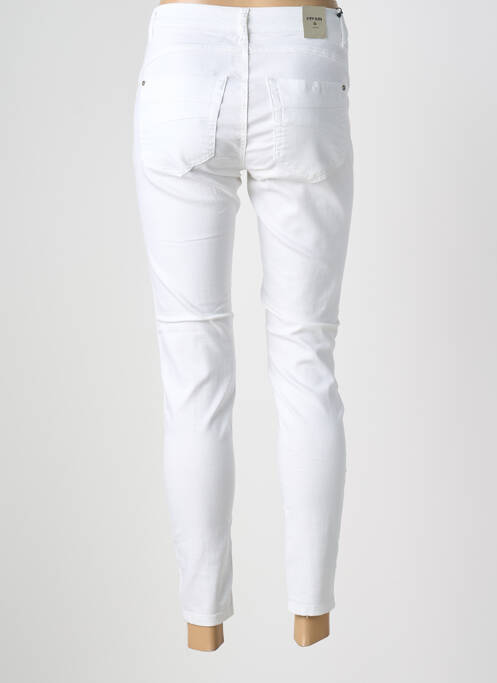Pantalon 7/8 stretch taille normale blanc CREAM femme