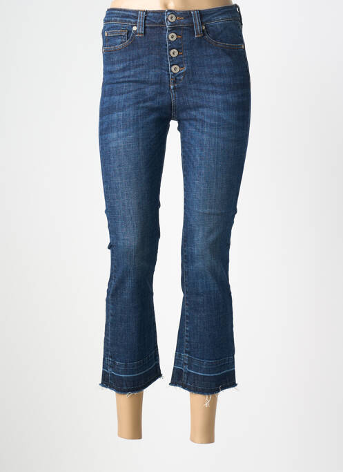 Pantacourt stretch taille normale bleu DENIM STUDIO femme