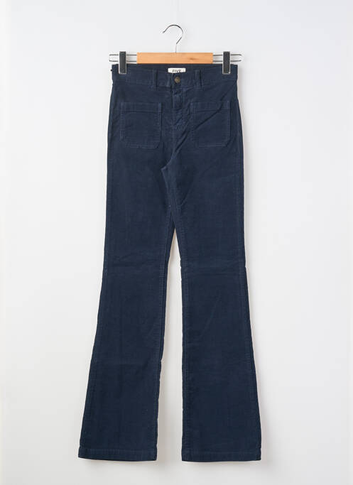 Pantalon droit stretch taille normale bleu FIVE femme