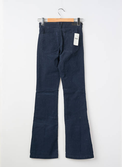 Pantalon droit stretch taille normale bleu FIVE femme