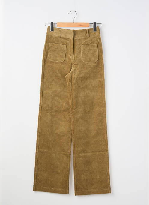 Pantalon droit stretch taille normale vert LA PETITE FRANCAISE femme