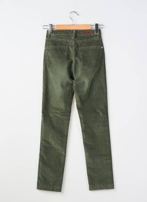 Pantalon slim stretch taille normale vert DENIM STUDIO femme