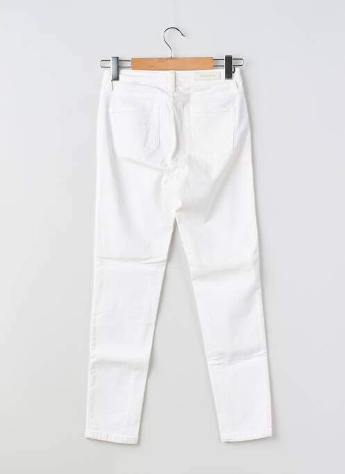 Pantalon slim stretch taille normale blanc DENIM STUDIO femme