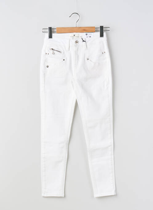 Pantalon slim stretch taille normale blanc FREEMAN T.PORTER femme