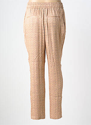 Pantalon slim taille élastique taille normale beige YAYA femme