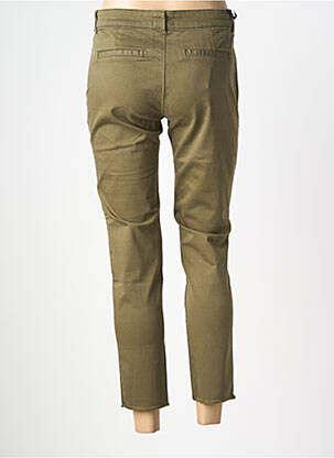 Pantalon chino taille basse taille basse vert FIVE femme