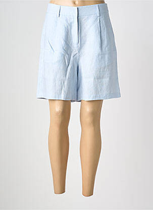 Short taille à pinces taille haute bleu clair ESTHEME femme