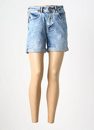 Short tissage denim taille haute bleu FREEMAN T.PORTER femme