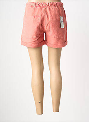 Short tissage denim taille normale orange FIVE femme