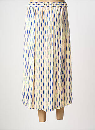 Jupe longue coupe fluide beige YERSE femme
