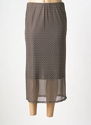 Jupe longue doublure marron YERSE femme