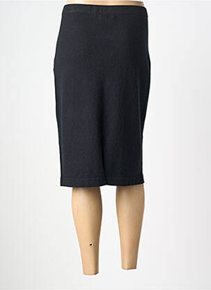 Jupe mi-longue stretch noir MAJESTIC FILATURES femme