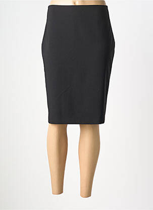 Jupe mi-longue taille à pinces noir RINASCIMENTO femme