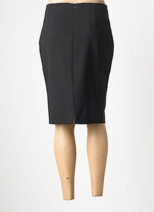 Jupe mi-longue taille à pinces noir RINASCIMENTO femme
