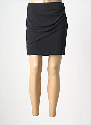 Jupe courte taille normale noir FIVE femme