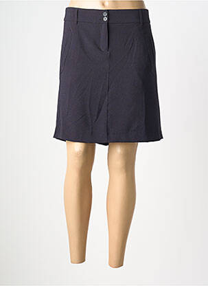Jupe courte taille à pinces bleu HARTFORD femme