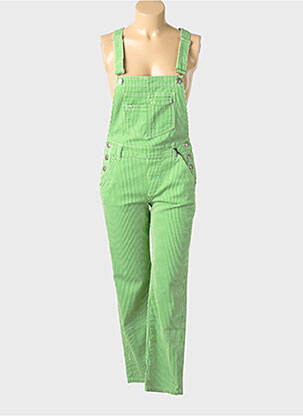Salopette poches fines bretelles vert FREEMAN T.PORTER femme