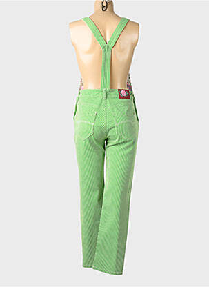 Salopette poches fines bretelles vert FREEMAN T.PORTER femme