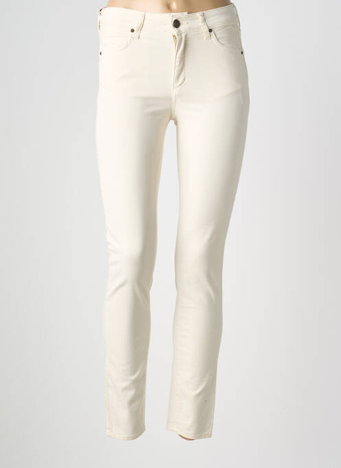 Jeans skinny taille normale taille normale beige FIVE femme
