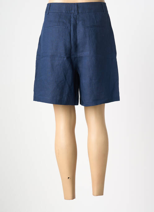 Short taille à pinces taille haute bleu ESTHEME femme