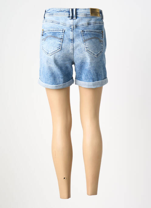 Short tissage denim taille haute bleu FREEMAN T.PORTER femme