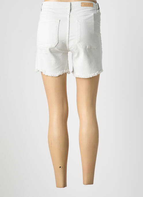 Short tissage denim taille haute gris DENIM STUDIO femme