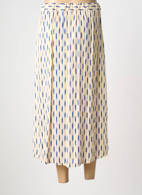 Jupe longue tissage crêpe beige YERSE femme