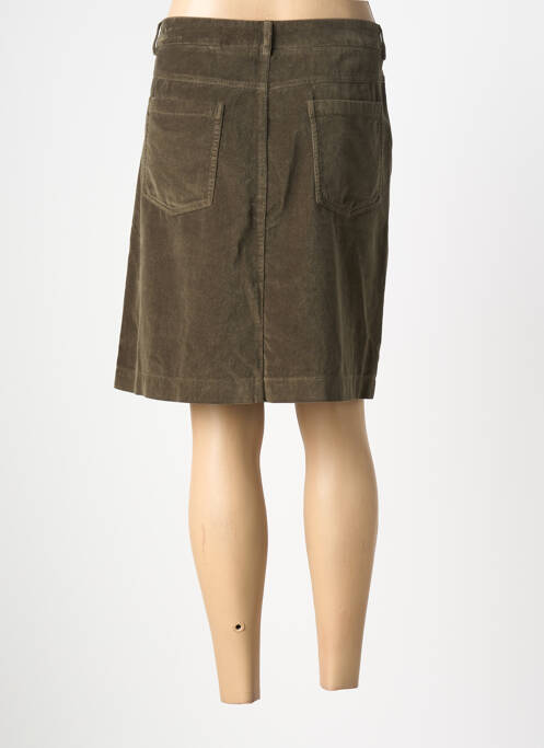 Jupe mi-longue coupe droite vert HARTFORD femme