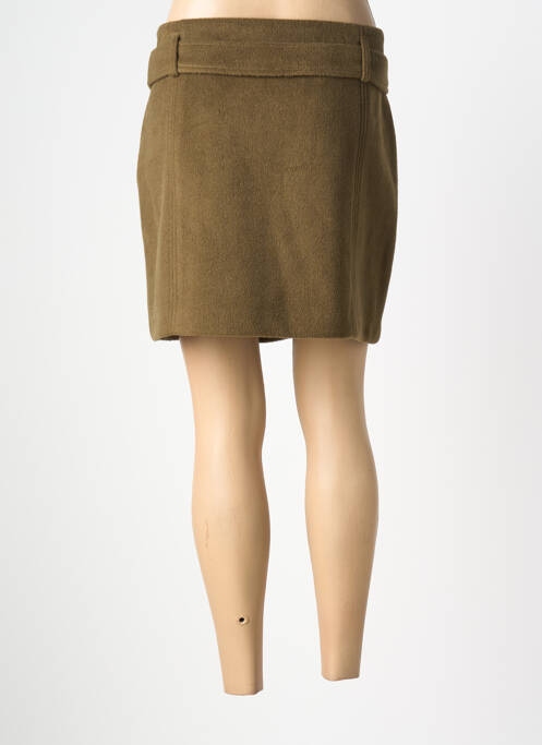 Jupe courte coupe droite vert AMERICAN VINTAGE femme
