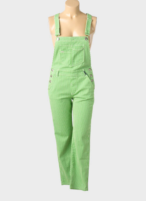Salopette poches fines bretelles vert FREEMAN T.PORTER femme