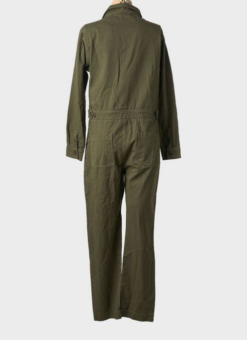 Combi-pantalon poches manches longues vert HAPPY femme