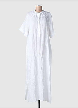 Robe longue manches courtes manches courtes blanc HARTFORD femme