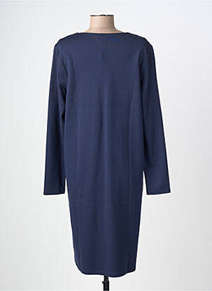 Robe mi-longue manches longues manches longues bleu ZILCH femme