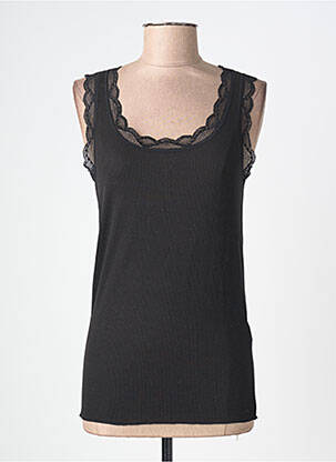 Débardeur stretch sans manche noir CREAM femme