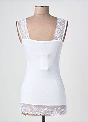 Débardeur stretch sans manche blanc CREAM femme
