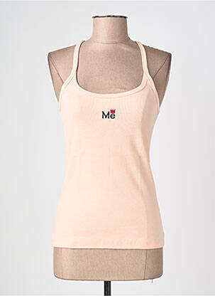 Débardeur stretch sans manche rose ME369 femme
